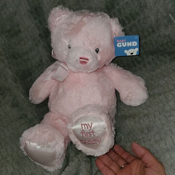 Baby Gund My First Teddy Bear Pink Plush Stuffed Animal 4043975 New - Picture 5 of 10